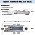 thumbnail image 2 of 8561996 Dishwasher Upper Rack Wheel Adjuster WP8561996 for Whirlpool Maytag KitchenAid Magic Chef Dishwasher Upper Dishrack Roller Replacement Parts AP6285708 PS11746477 W10889280 (2Pcs), 2 of 8