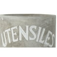 thumbnail image 2 of Benjara BM209436 Round Cemented Utensils Jar with Engraved Typography, Gray, 2 of 5
