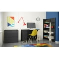 thumbnail image 2 of Nexera 3-Piece Home Office With Desk & Bookcases In Black, 2 of 7