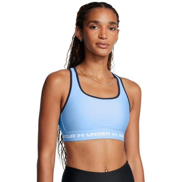 Sujetador deportivo Under Armour Crossback Mid Impact para mujer azul XS