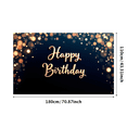 thumbnail image 3 of Golden Sparkle Birthday Banner Happy Birthday Festive Decoration Elegant Design for Birthday Party Indoor Celebration Event Decoration, 3 of 8