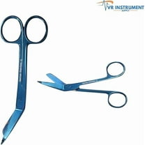 VR Instrument Supply Lister Bandage Scissors 5.5" Blue – German Stainless CE