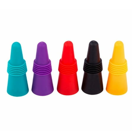 

Environmental Food Silicone Stainless Steel Bottom Wine Bottle Stopper