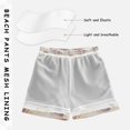 thumbnail image 3 of FORMRS Boys Swim Trunks Quick Dry Mesh Liner Boardshorts Sizes XS-XL, Colorful Watercolor Seashells, 3 of 7
