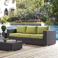 thumbnail image 1 of Modway Canapé de Mobilier de Patio Extérieur Convene, Espresso, 1 of 5