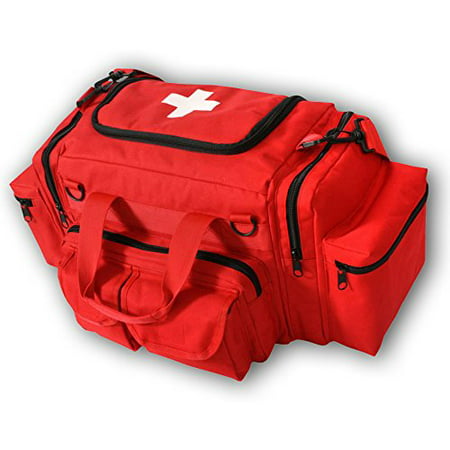 EMT BAG (RED), Detachable shoulder strap and padded carry handles By Rescue