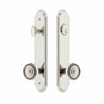 thumbnail image 4 of Grandeur Arc Tall Plate Single Cylinder One Piece Knobset with Soleil Knob, 4 of 6