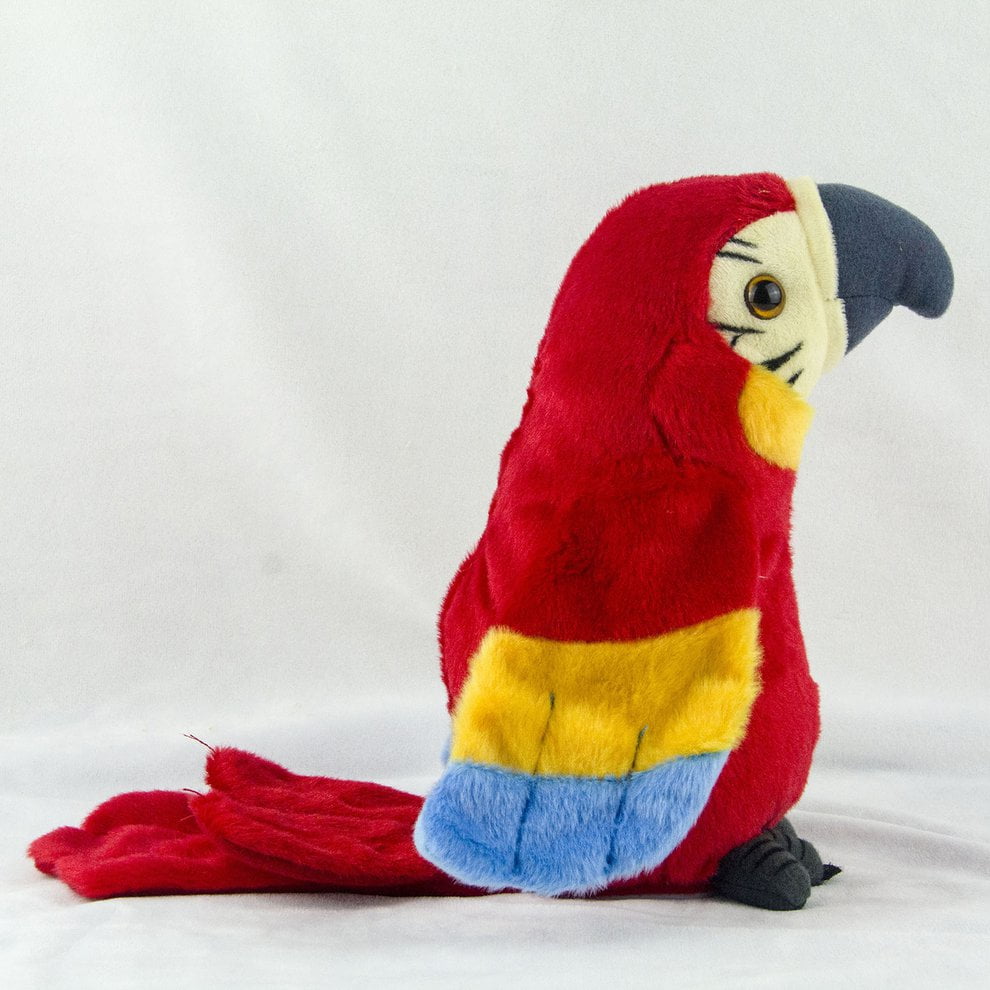 talking stuffed parrot