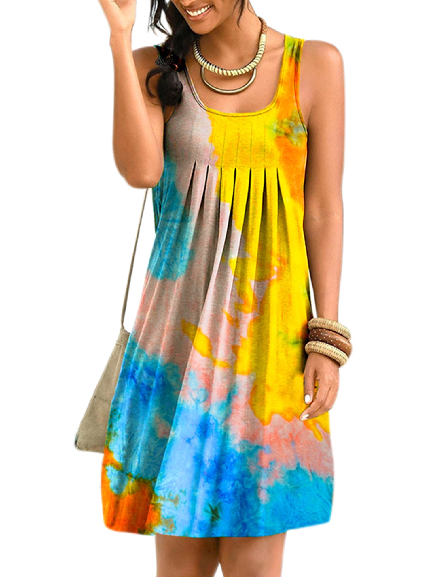tie dye sundress plus size