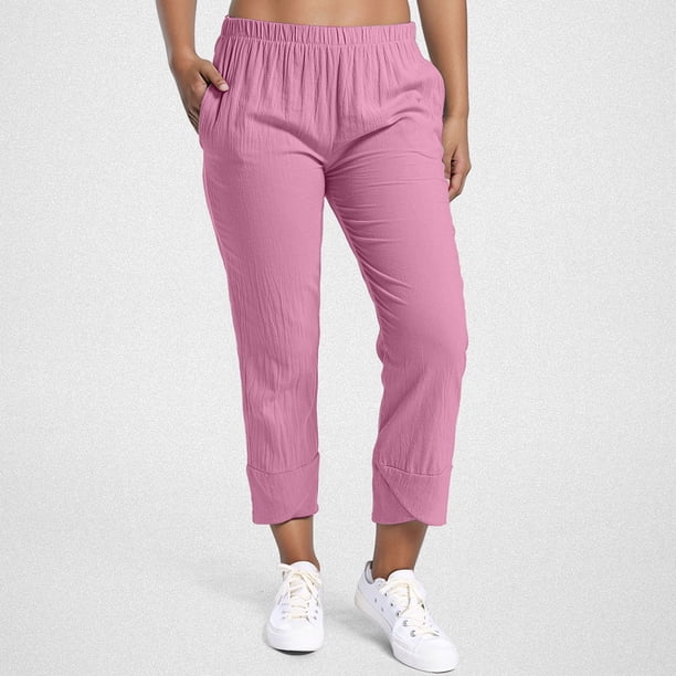 WILLBEST Pantalones Casuales elegantes para Mujer para Uso Diario Cómodo: Ideales para el Hogar y Actividades de Ocio. XXXXL