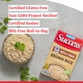 thumbnail image 4 of Success Boil-in-Bag Rice, Precooked Brown Rice, Gluten Free, Non-GMO, 4 Bags per Box, 4 of 14