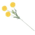 thumbnail image 2 of facefd Artificial Chrysanthemum Ball Flower Bouquet Simulation Floral Decor Home Office artificial Flower, Yellow, 2 of 4