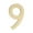 Metallic, variant on Architectural Mailboxes 3582PB-9 Floating House Number 9, Polished Brass - 4 in.