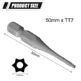 thumbnail image 1 of BTOER 50mm T6-T40 Torx Screwdriver Bit Magnetic With Hole Hex Shank For Electric Drill Screwdriver Bit Electric Driver Tools, 1 of 9