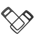 thumbnail image 2 of Decoración de fibra de carbono, 2 piezas de fibra de carbono para manija de puerta interior, cubierta de manija de puerta, rendimiento confiable, 2 of 10