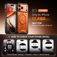 thumbnail image 2 of Funda TONGATE para iPhone 17 Pro 6.3" Naranja con Soporte Giratorio 360°, 2 of 9