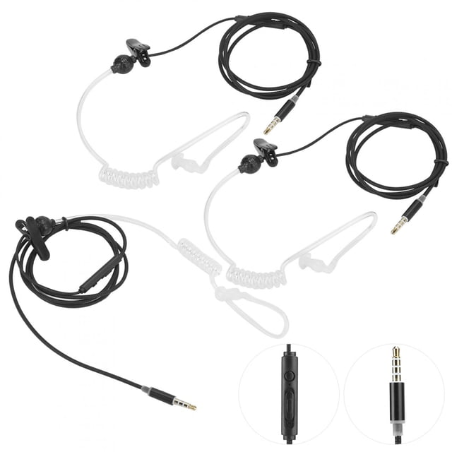 Control De Cable Tapón Para Los Oídos Auriculares Con Reducción De Ruido Auriculares Con Cable Con Clip Para El Cuello 100 Cm/39,4 Pulgadas De Largo Antirradiación Para