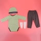 thumbnail image 3 of Traje de rayas lindo Sunnimix para muñeca renacida 22-23 pulgadas Color verde, 3 of 8