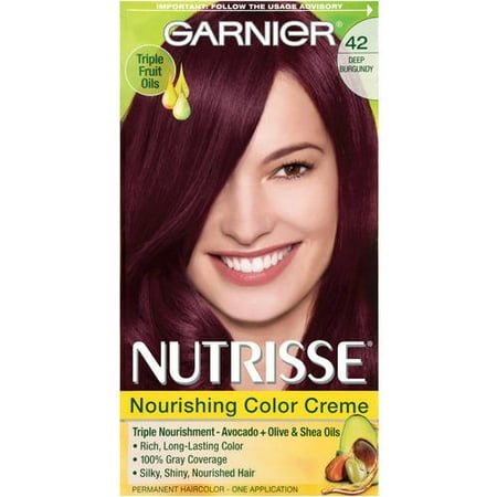 Garnier Nutrisse Nourishing Color Creme Hair 42 Deep Burgundy This On Opens A Dialog That Displays Additional Images For Product With The Option To Zoom In Or Out