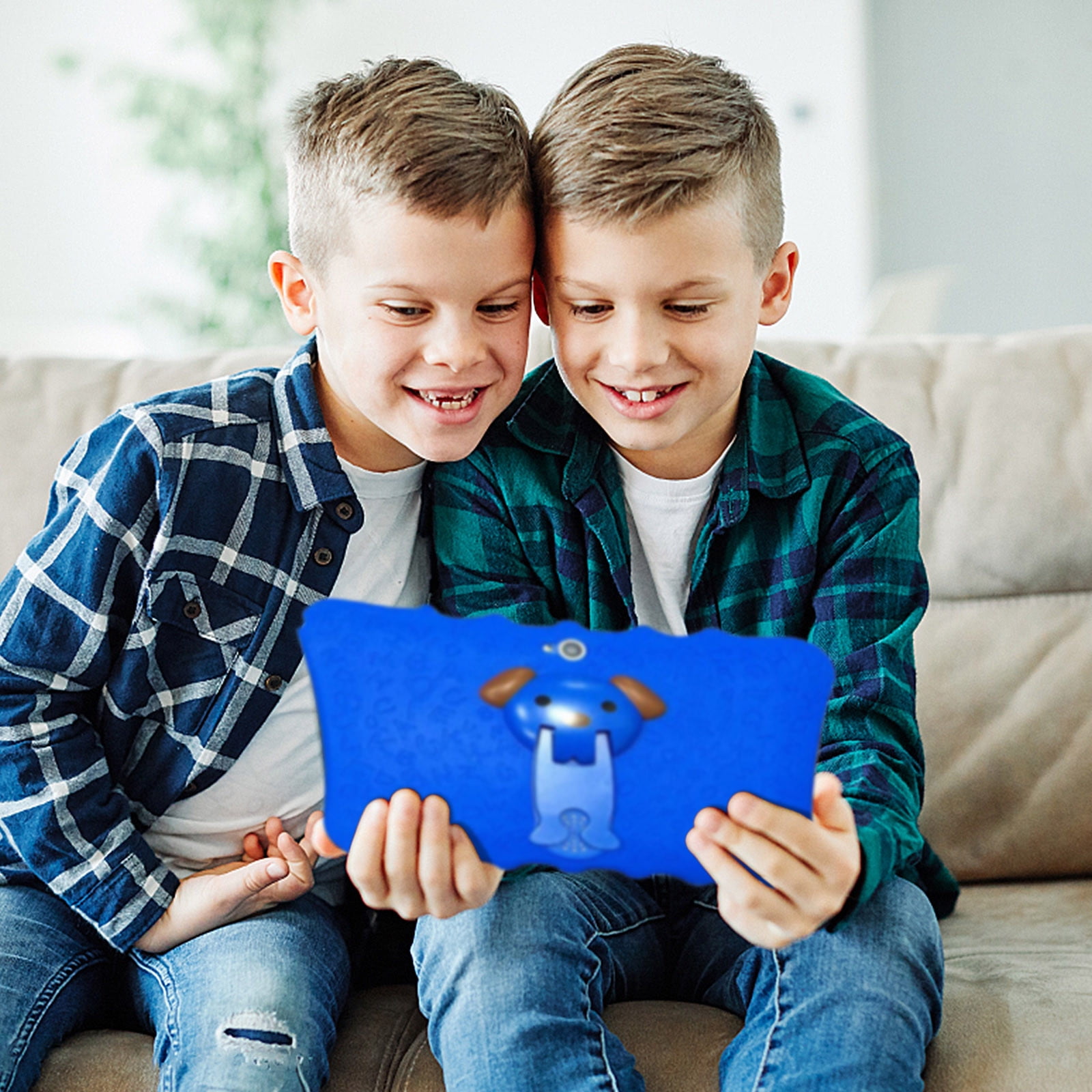 Weloille 7-Inch Children's Tablet Computer 1+8G Android Tablet Front And Rear Dual Camera Tablet Children's Early Education Learning Machine Parent-child Gift
