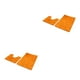 thumbnail image 3 of Advancent Alfombrilla absorbente de poliéster con textura suave para baño y dormitorio, alfombra Chenille Safe Orange 50*80+50*50 Naranja 50*80+50*50 2Conjunto, 3 of 6