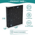 thumbnail image 5 of Hard Shell Ring Binder With Clip Holds 200 Sheets Office Home Organization Twinkling Stars, 5 of 10