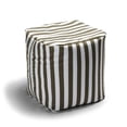 thumbnail image 1 of Jaxx Luckyie Pouf Ottoman de Patio Extérieur, Rayé Taupe, 1 of 3