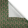 thumbnail image 6 of Ambesonne Christmas Valance & Curtain, Candy Canes, 55"x36", Green Red White, 6 of 7