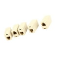 thumbnail image 4 of 5 Pieces Beige Plastic RJ11 6P4C Female/Female Telephone Cable Inline Connector, 4 of 6