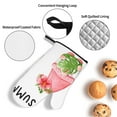 thumbnail image 3 of Haiem Hello Summer Gnome Print Extra Long Oven Mitts and Pot Holders 4pc Sets: Heat Resistant Silicone Oven Mittens with Mini Oven Gloves and Hot Pads Potholders, 3 of 6