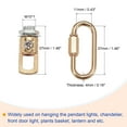 thumbnail image 3 of Uxcell 24" Long Hook Rings Connectors Pendant Light Fixture Chain Dark Gold 1 Set, 3 of 5