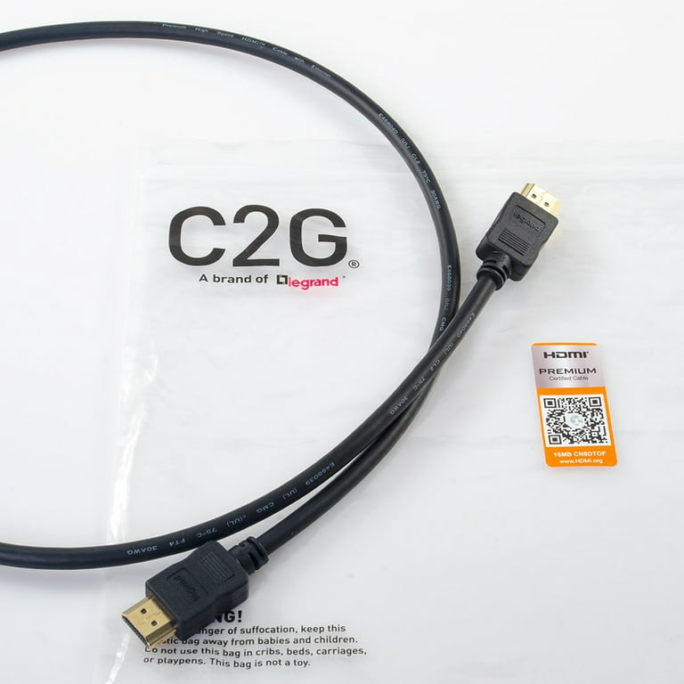 4K@60Hz Certified Premium High Speed HDMI Cable w/ Ethernet