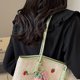 thumbnail image 5 of Lindo bolso para las axilas, bolso de paja de verano con cremallera, bolso de viaje para vacaciones, 5 of 9