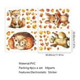 XFHLMJFF Fall Animals Window Clings Pumpkin Squirrel Owl Glass Sticker ...