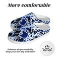 thumbnail image 6 of Lsque Blue Lightning2 Pattern Womens Comfort Cotton on Scuff With Memory Foam and Anti-skid Sole Slipper-37/38, 6 of 7