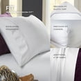 thumbnail image 2 of New Purecare Bamboo Elemnet Terrene Premium Full Ivory Sheet Set, 2 of 3