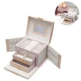 thumbnail image 1 of Leather Watch Box Jewelry Display Case with Drawer, Jewelry Box for Men & Women, 1 of 6