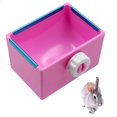 thumbnail image 1 of Rabbit Feeder Hay Rack - Guinea Pig Food Bin Chinchilla Pink 13.1*11.5*5cm, 1 of 5