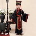 thumbnail image 2 of Kids Traditional Chinese Hanfu for Boys, Ancient Scholar & Official Robe, Children's Historical Drama & Performance Outfit for 2-18 Years, 2 of 3