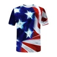 thumbnail image 5 of Lenago Débardeurs d'Été Grande Taille pour Femmes Mode Imprimée Décontractée T-Shirt Col Rond Tenues du 4 Juillet pour Femmes, 5 of 5