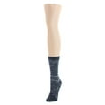 thumbnail image 2 of Legmogue Women's Diamond Line Fashion Soft-Fit Crew Sock - Womens - Female, One Size, Dark Gray Heather, 2 of 2