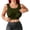 1# Green, variant on Built-In Bra Design: Features an integrated padded bra structure that offers convenient everyday support and a smooth, layered look without needing additional innerwear White 2XL