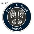 thumbnail image 2 of Go Trekking! At Cho La Pass, Nepal 3.5 Inch Iron Or Sew On Embroidered Fabric Badge Patch Hiking Trails Iconic Series, 2 of 2