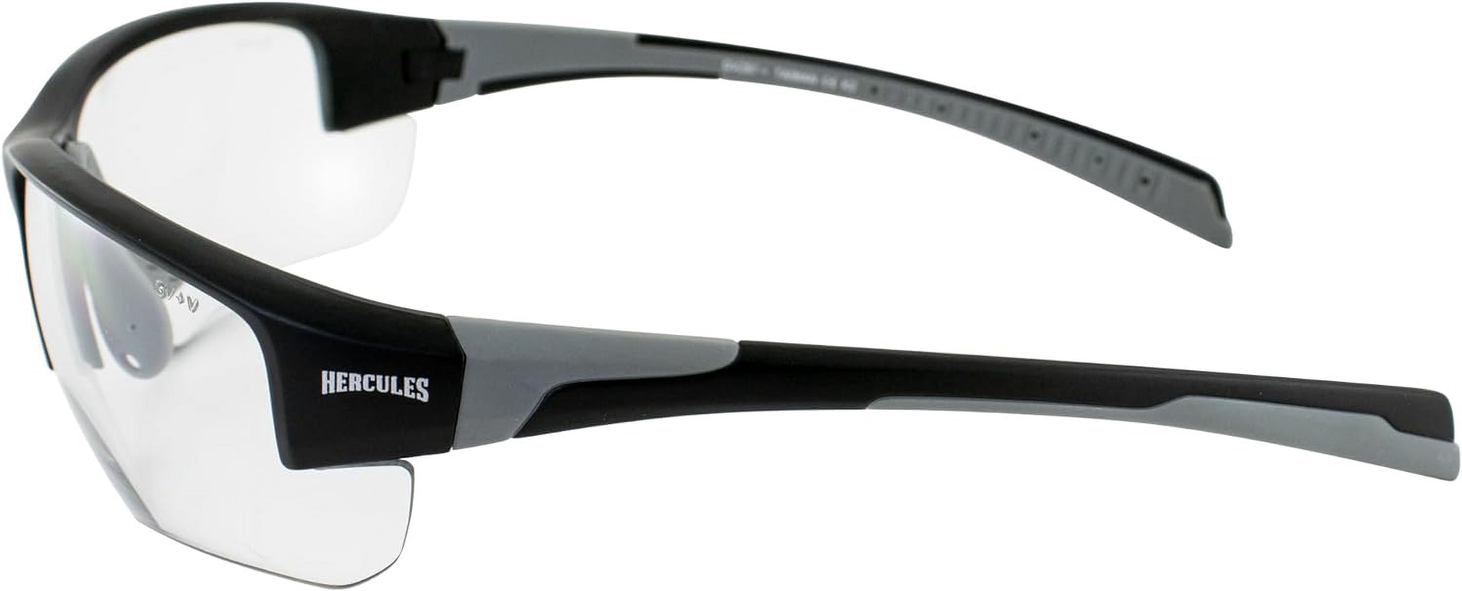 Hercules 7 Auto-Darkening 24-Hour Photochromic +2.0 Bifocal Safety Glasses Clear to Smoke, ANSI Z87.1 Certified