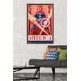 thumbnail image 2 of Marvel Comics - Captain America - Art Deco Wall Poster, 22.375" x 34", Framed, 2 of 6