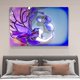 thumbnail image 4 of Póster de lienzo morado con diseño de sirena, decoración para dormitorio, paisaje deportivo, decoración para oficina, regalo, estilo marco, 20 x 30 cm, 4 of 8
