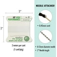 thumbnail image 4 of Griffin High Performance Bead Cord Perlseide - White Color – Size 2 (0.45mm) – 2 meters per card – Stainless Steel Needle Attached – For Knotting Pearls, Gemstones, Crystals and Beads, 4 of 7