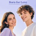 thumbnail image 5 of Heart Wireless Earbuds for Girls Kids, Cute Mini Tiny Small Invisible Earbuds Wireless Bluetooth for Small Ears Canals Women Rose Gold Kawai Blue Tooth Ear Buds for iPhone Android, 5 of 7