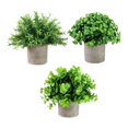 thumbnail image 1 of Plantas artificiales en maceta Strade Fareast Limited 3 piezas decorativas de imitación, 1 of 8