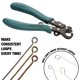 thumbnail image 2 of Pinzas tipo bucle de 1 escalón The Beadsmith para rosarios, pendientes, 2 of 6